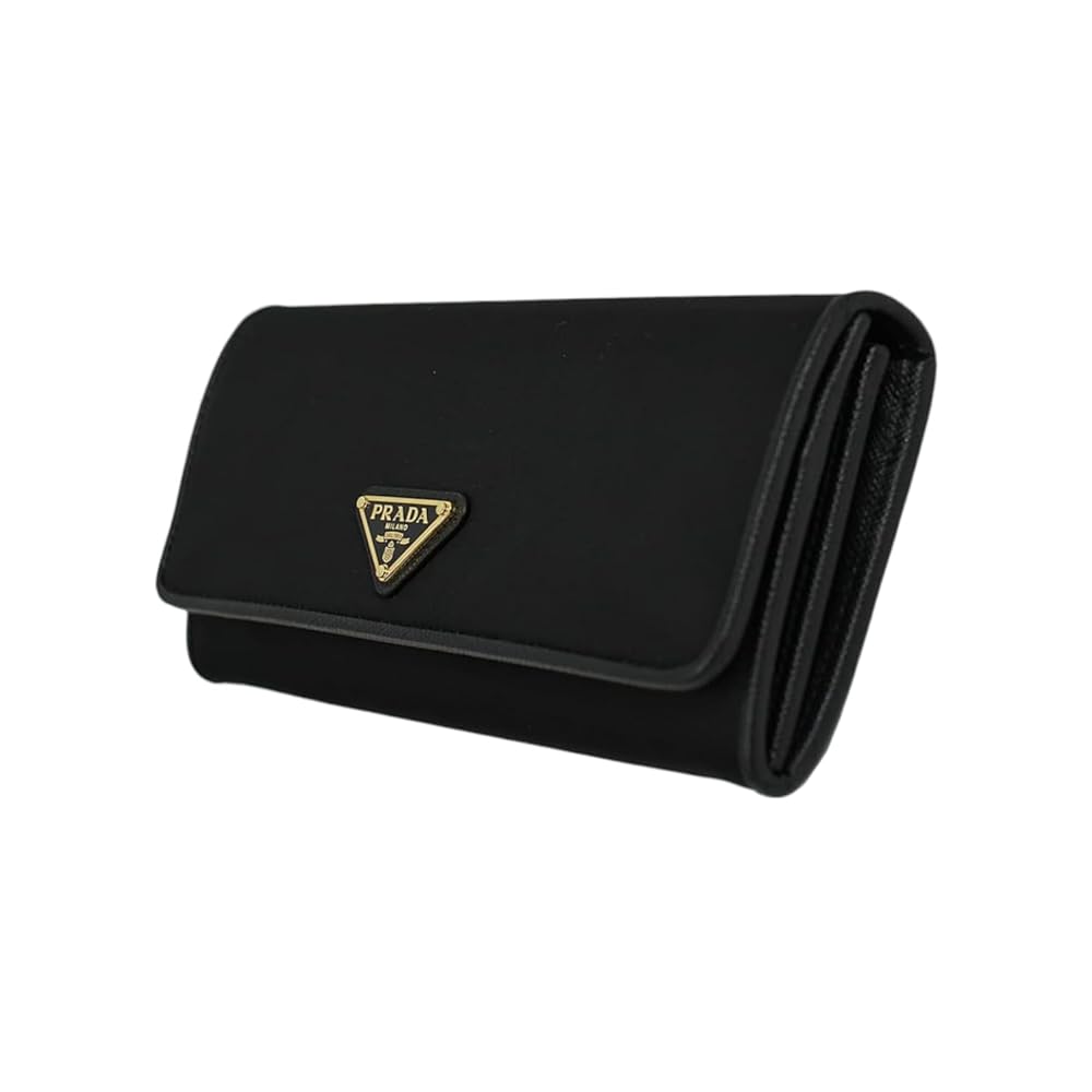 小物 Prada Multi Wallet Black Leather Prada Black Saffiano Metal Leather Bi Fold Double Zip Small